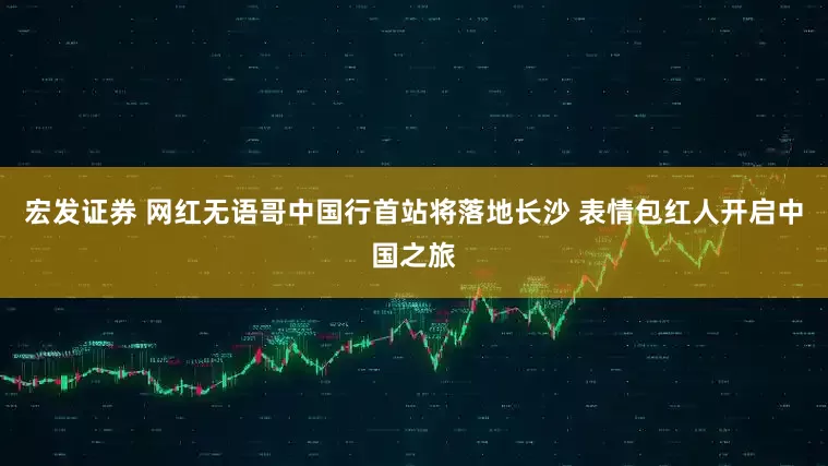 宏发证券 网红无语哥中国行首站将落地长沙 表情包红人开启中国之旅