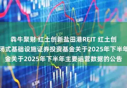 犇牛聚财 红土创新盐田港REIT 红土创新盐田港仓储物流封闭式基础设施证券投资基金关于2025年下半年主要运营数据的公告